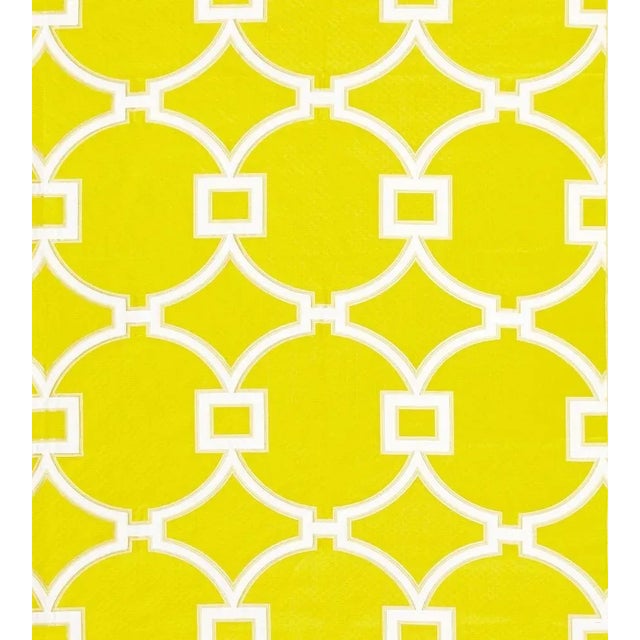 Sample - The House of Scalamandré Circle Fret Fabric, Forsythia For Sale