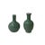 2020s 2 X Chinese Clay Ceramic Ware Wu Light Celadon Small Vase For Sale - Image 5 of 5