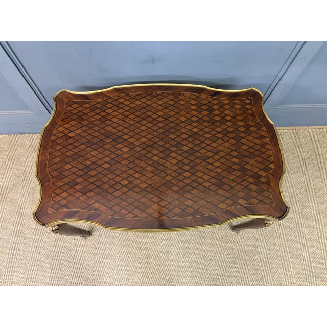 French Parquetry Coffee Table, 1910 For Sale - Image 13 of 14