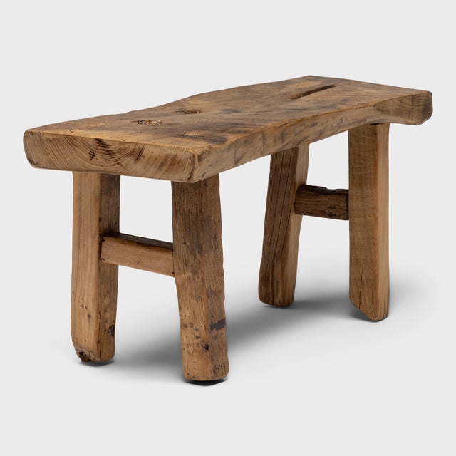 Made of wood reclaimed from 18th-century Chinese buildings, this petite bench brings the farmhouse modern aesthetic to...