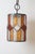 Brutalist Longobard Lantern Pendant in Hammered Glass, Italy, 1960s For Sale - Image 9 of 17