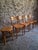 Vintage Baumann Bistro Chairs and Ottoman, France, 1950s, Set of 5 For Sale - Image 16 of 18