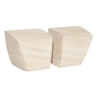 Michael Van Vooren Limestone Bookends For Sale