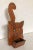 Wood Folk Art Cat Wall Pocket Fireplace Match Caddy For Sale - Image 7 of 7