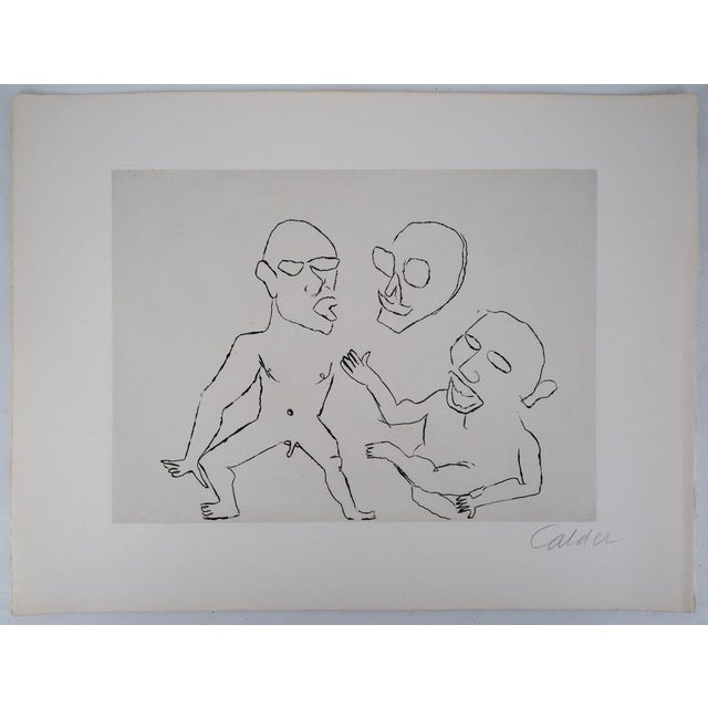 Alexandre Calder, Santa Claus, Happy Party, Original Etching For Sale - Image 6 of 6