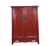 52" Tall China Red Cabinet Armoire For Sale