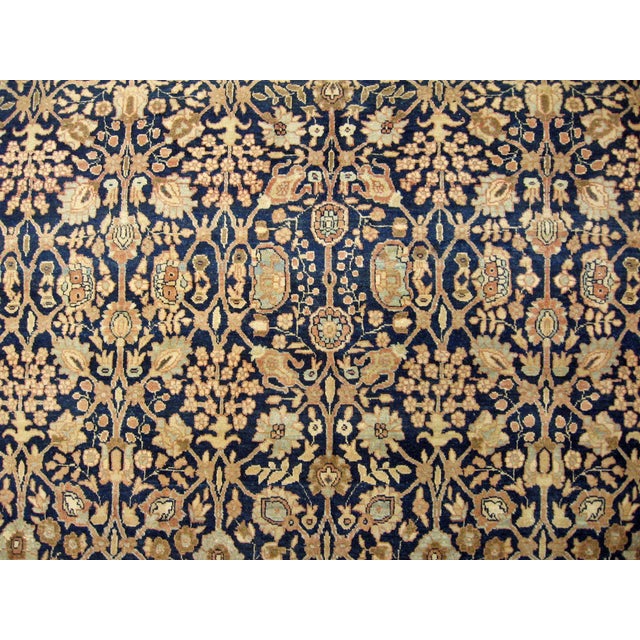 Antique Persian Tabriz Oriental Carpet in Room Size with Repeating Design For Sale - Image 4 of 5