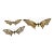 1970s Brass Butterfly Wall Decor- Set of 3 For Sale