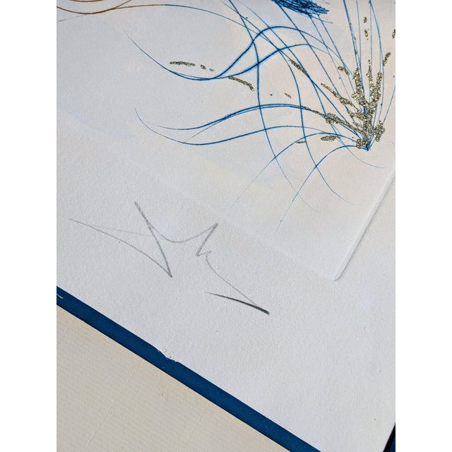 1970s Salvador Dali, The Kiss, 1971, Etching & Stencil with Gold Foil on Arches Paper For Sale - Image 5 of 15