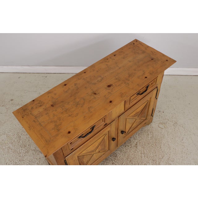 Brown Baker Milling Road Country French Distressed Server For Sale - Image 8 of 13