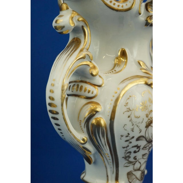 Louis-Philippe Style Porcelain and Gold Vases attributed to Jacob Petit, France, 1800s, Set of 2 For Sale - Image 18 of 18