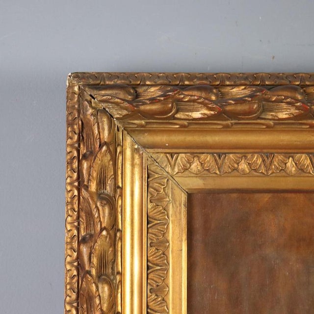 Luigi Conconi, Portrait Composition, Oil Painting on Canvas, Framed For Sale - Image 9 of 12