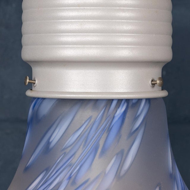 Italian Hand Blown Light Bulb Shaped Ceiling Light from by Due P, 1980s For Sale - Image 10 of 14
