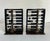 This fantastic 1960-70s vintage pair of abacus bookends features black-painted wood frames with movable wood beads, all...