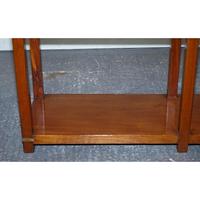 Vintage Military Campaign Console Table by London Kennedy for Harrods For Sale - Image 7 of 18