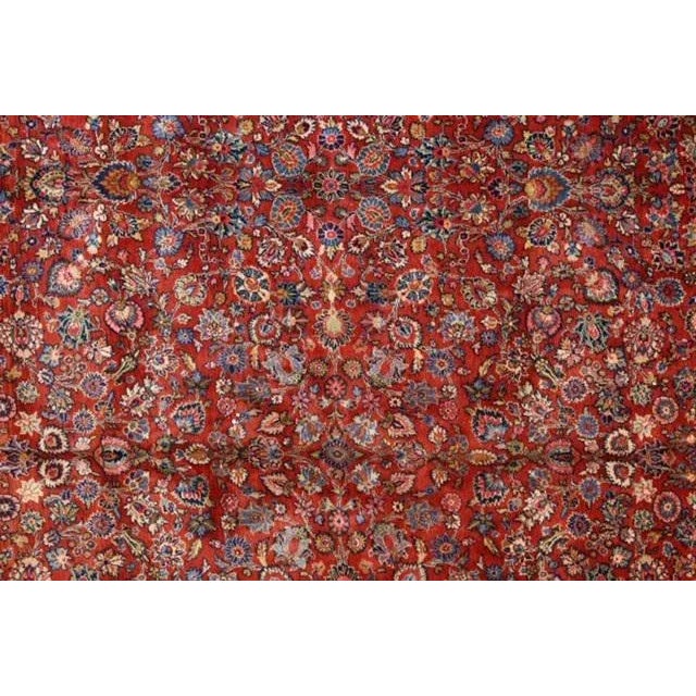 1940s 1950's Vintage Persian Kazvin Palace Rug For Sale - Image 5 of 10