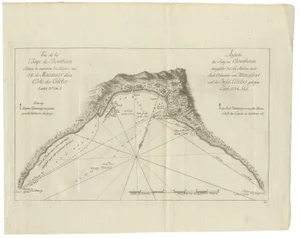 Antique Map of Bay Nearby Makassar by Hawkesworth, 1774