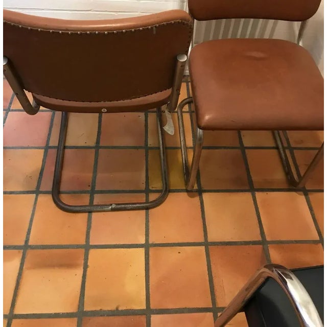 1930s Set of Chairs Model B32 Simili from Thonet, 1950s For Sale - Image 5 of 10