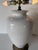 1980s Postmodern Crackle Glazed Ceramic Table Lamp With Metal Conical Shade For Sale - Image 10 of 12