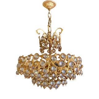 Chandelier attributed to Ernst Palme for Palwa, 1960s For Sale