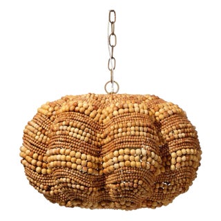 Clamshell Chandelier in Natural, Small For Sale