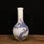 Gemstone Vintage Painted White Glass Vase With Double Dragon Chasing Pearl Motif For Sale - Image 7 of 9