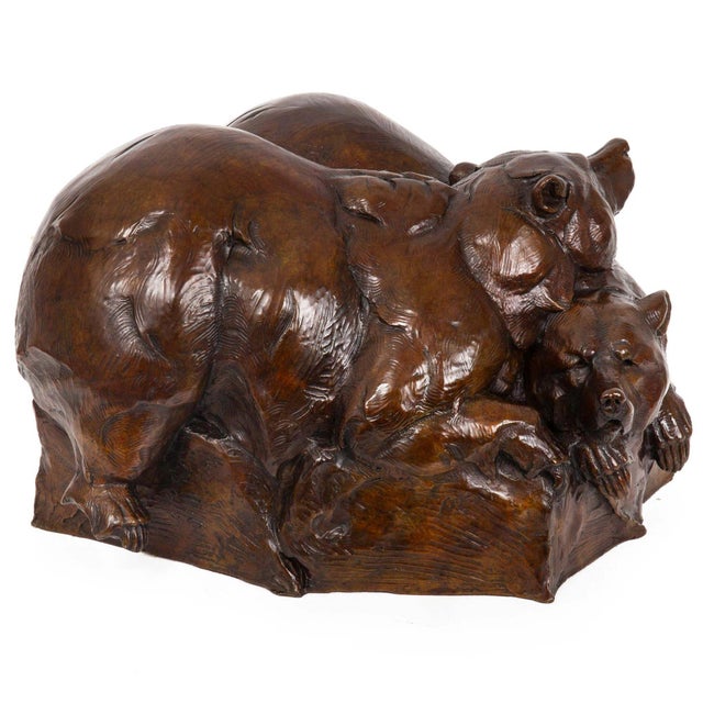 Late 20th Century American Western Modernist Bronze Sculpture “Après La Danse" (1999), Dan Ostermiller For Sale - Image 5 of 12