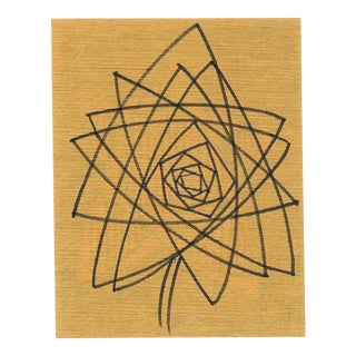 1980s William Glen Davis Abstract Flower For Sale