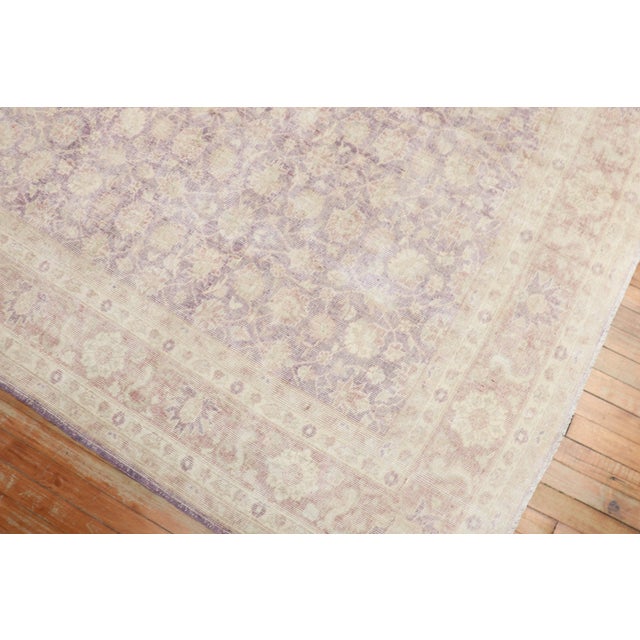 Vintage Zabihi Collection Turkish Anatolian Lavender Rug For Sale - Image 4 of 9