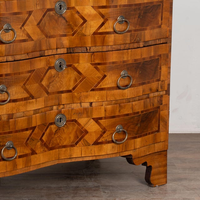 Late 18th Century German Rococo Inlaid Chest of Three Drawers For Sale - Image 14 of 15