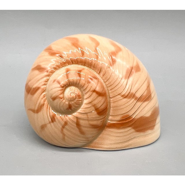 Ceramic Vintage Otagiri Japan Ceramic Seashell Salt & Pepper Shakers – Coastal Chic Shell Set - Nautical/ Palm Beach For Sale - Image 7 of 10