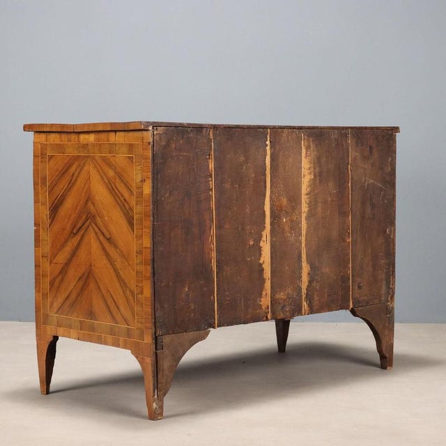 Neoclassical Walnut Chest of Drawers For Sale - Image 11 of 12