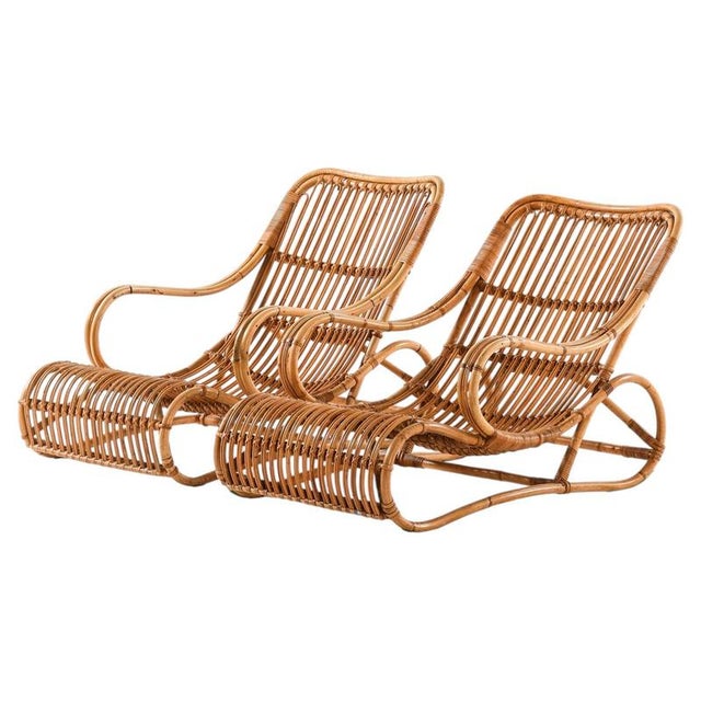 Scandinavian Modern Easy Chairs in Cane & Rattan by Viggo Boesen, 1940s, Set of 2 For Sale - Image 9 of 9