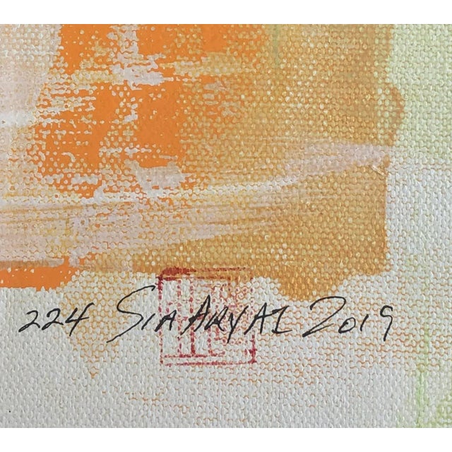 Abstract Static 224 Shades of Orange Painting For Sale - Image 4 of 5