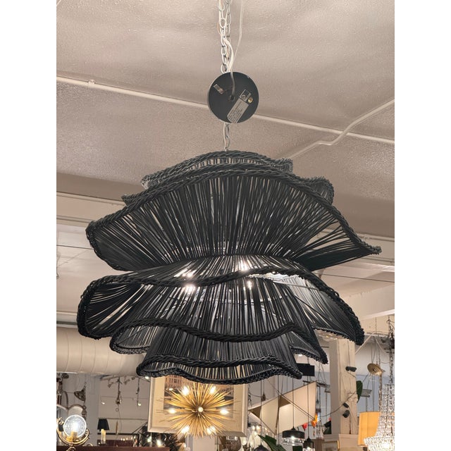 Made Goods Made Goods Alondra Chandelier, Dark Charcoal For Sale - Image 4 of 12