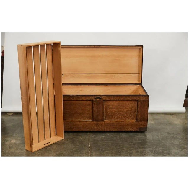 Early 20th Century Early 20th Century Arts & Crafts Trunk For Sale - Image 5 of 9