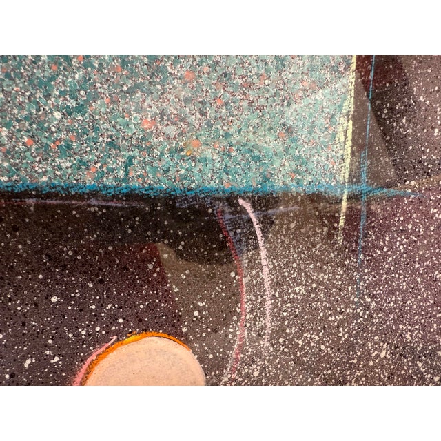 Original 80s Post Modern Memphis Pointillism/ Pointelle Art by Alfie Kohn (Signed) For Sale - Image 4 of 10