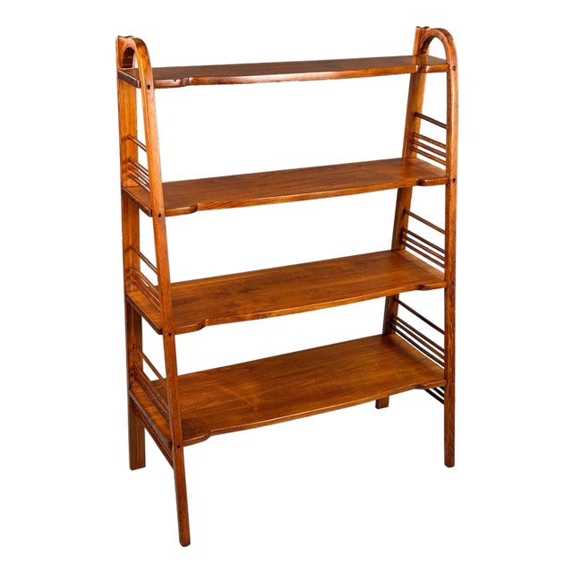 Art Nouveau Beechwood Shelf, 1910s For Sale
