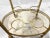 Vintage French Brass Bar Cart from Maison Baguès For Sale - Image 10 of 11