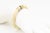 1970s Bone Bangle Bracelet With Gold-Tone Accents For Sale - Image 9 of 10