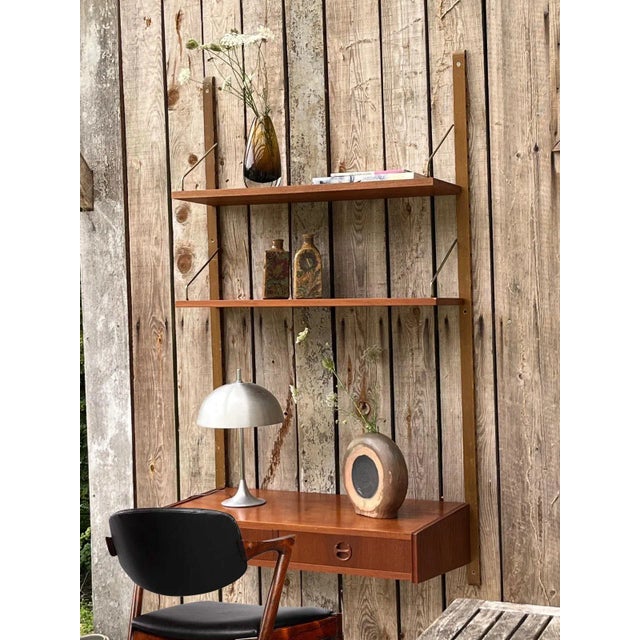 Wood Wall Desk in Teak, 1960 For Sale - Image 7 of 7