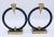 Mid-Century Modern Vintage Mid Century Modern Brass Circular Candlesticks For Sale - Image 3 of 12