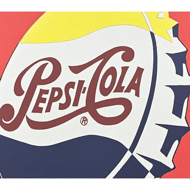 Andy Warhol (after) "Pepsi-Cola red" print, size 60 x 60 cm, plate signed bottom right, numbered with pencil on heavy...