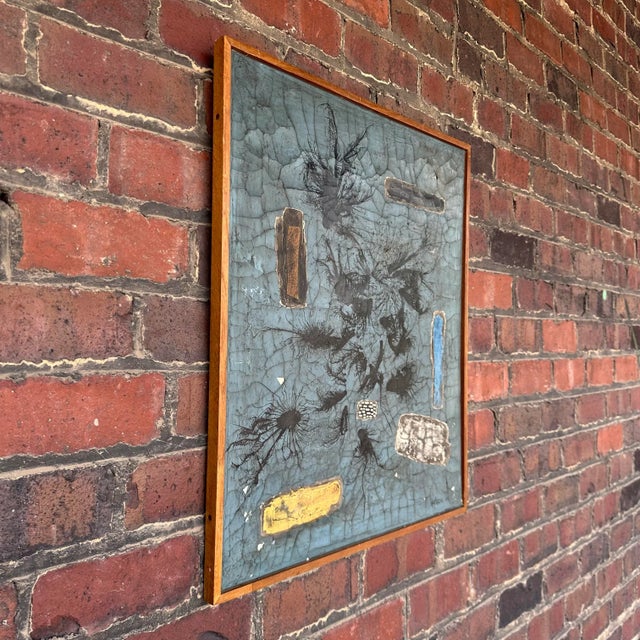 Abstract 1956 Joseph (Jef) Banc Abstract Mixed Media Painting For Sale - Image 3 of 12