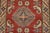 Textile Kazak Runner 2’5” X 6’5” Red Wool Tribal Hand-Knotted Oriental Rug For Sale - Image 7 of 11