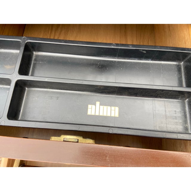 Alma Vintage Mid Century Modern L Shape Executive Desk For Sale - Image 11 of 12