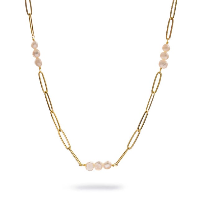 Eternal Pearl Harmony Choker Gold Necklace For Sale - Image 10 of 10