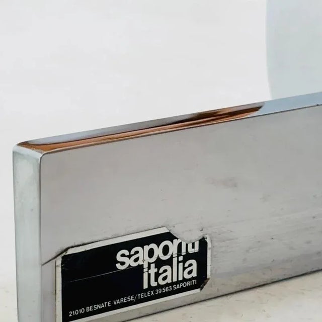 Mid-Century Wave Lounge Chair in Tan Leather by Giovanni Offredi for Saporiti, Italy, 1970s For Sale - Image 10 of 11