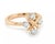 Contemporary Tiffany & Co. Schlumberger Lynn Platinum 18k Rose Gold Diamond Ring, Size 5.5 For Sale - Image 3 of 6