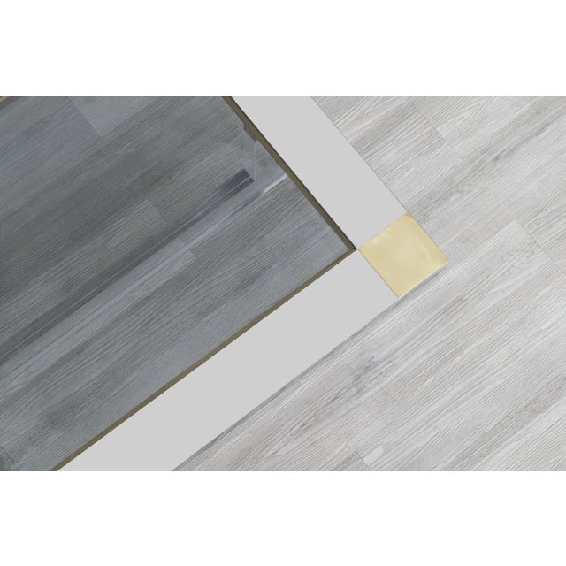 Monumental Italian Chrome and Lucite Coffee Table by Sandro Petti, 1970s For Sale - Image 12 of 12